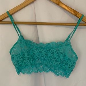 Forever 21 Turquoise Lace Bralette